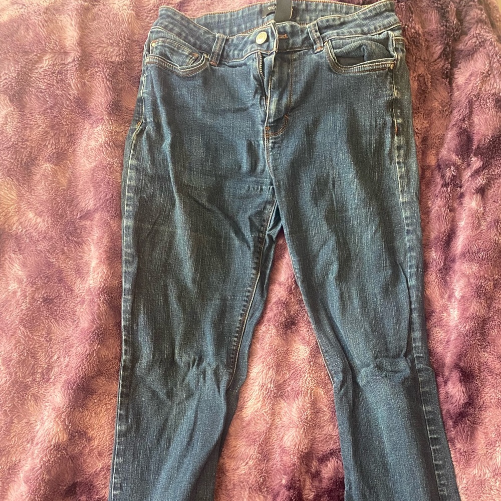 White House Black Market Skinny Flare Jeans